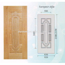 Piel de puerta de chapa de madera natural